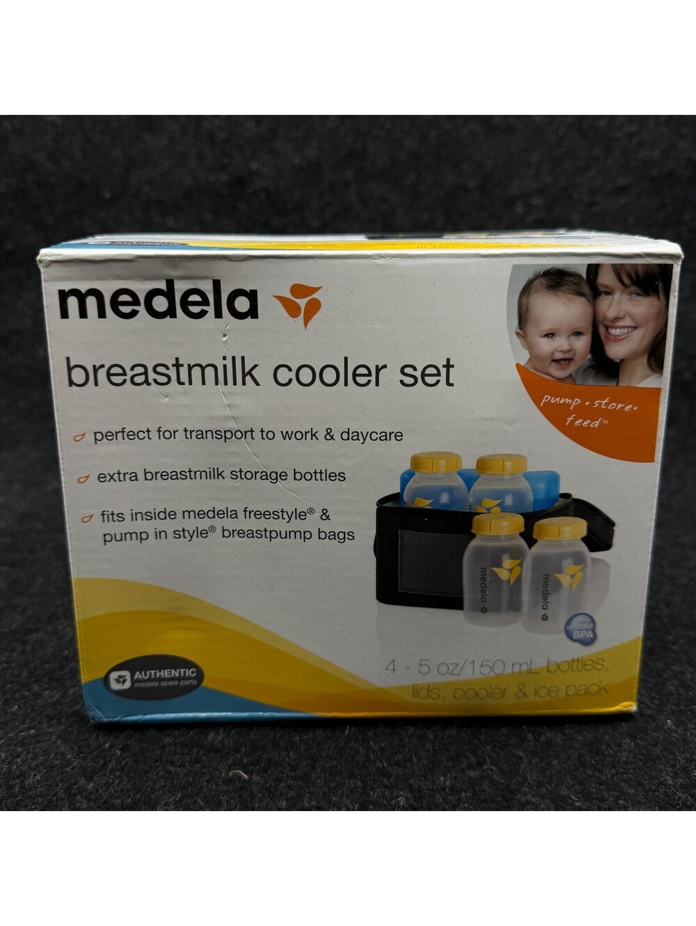 Medela milk Cooler Set 4- 5oz/150ml Bottles Cooler and Ice Pack